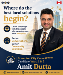 Amit Dutta- Brampton City Councillor