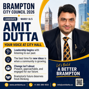 Amit Dutta - Brampton City Councillor - Candidate 2026